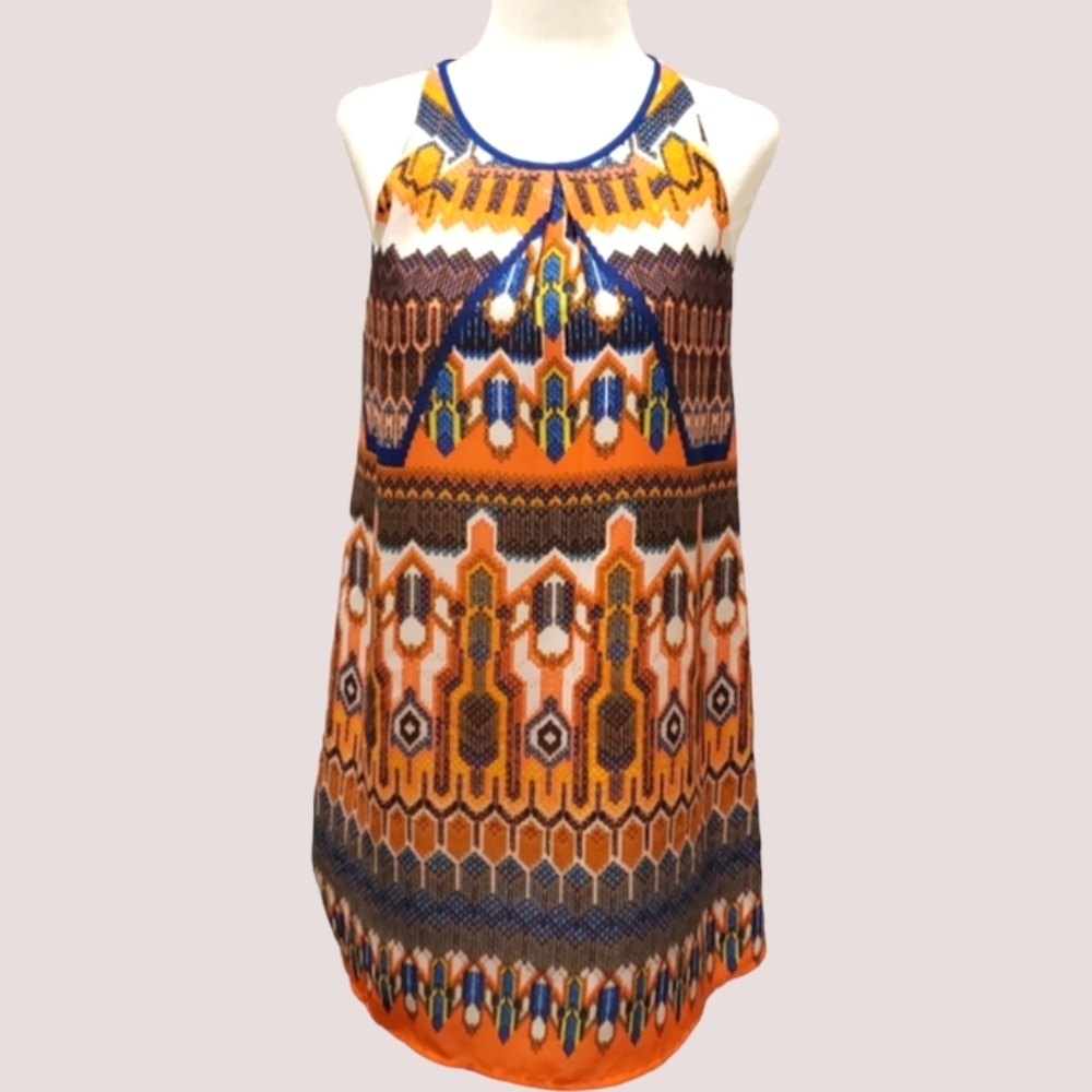 Gianni Bini Aztec Print Dress Medium